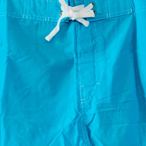 Old Navy Board Shorts Big/Tall 7" Above The Knee Swim Pockets Icy Aqua Blue NWT - Picture 4 of 12